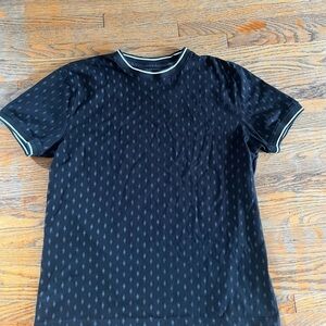 Men's Black Patterned Shirt